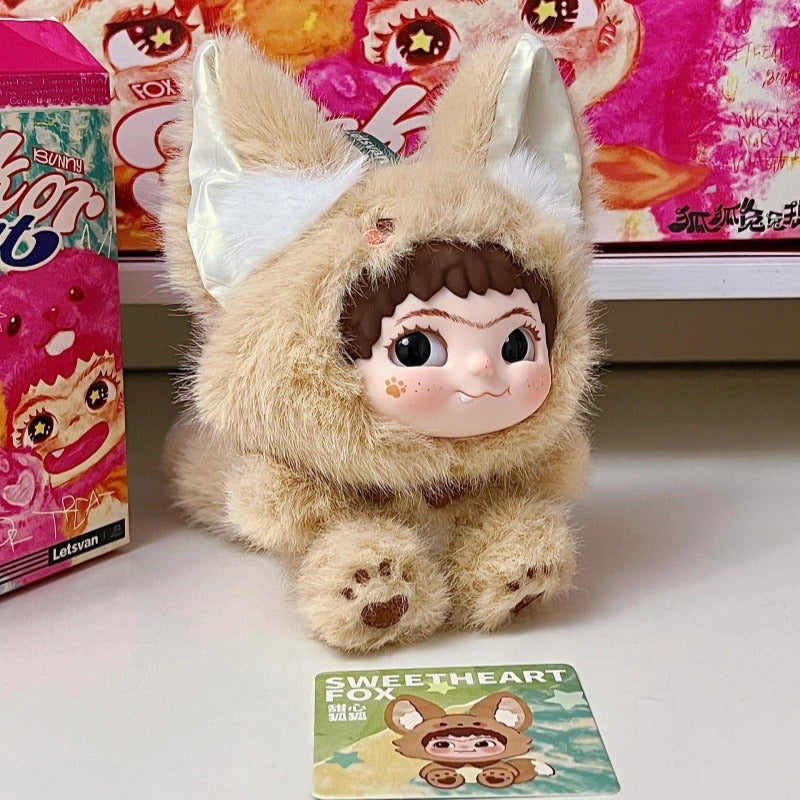 WAKUKU Fox Fox Rabbit Rabbit Mischievous Diary Plush