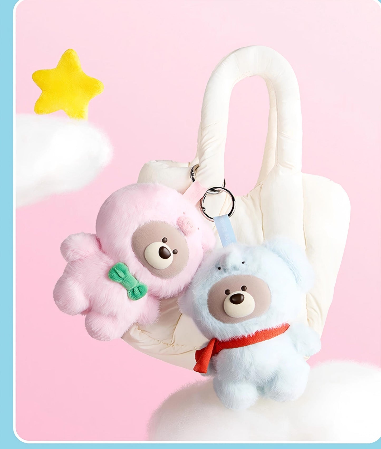 Miniso Gifford Bear Series Animal Cross dressing Vinyl Plush Hanging Decoration Blind Box