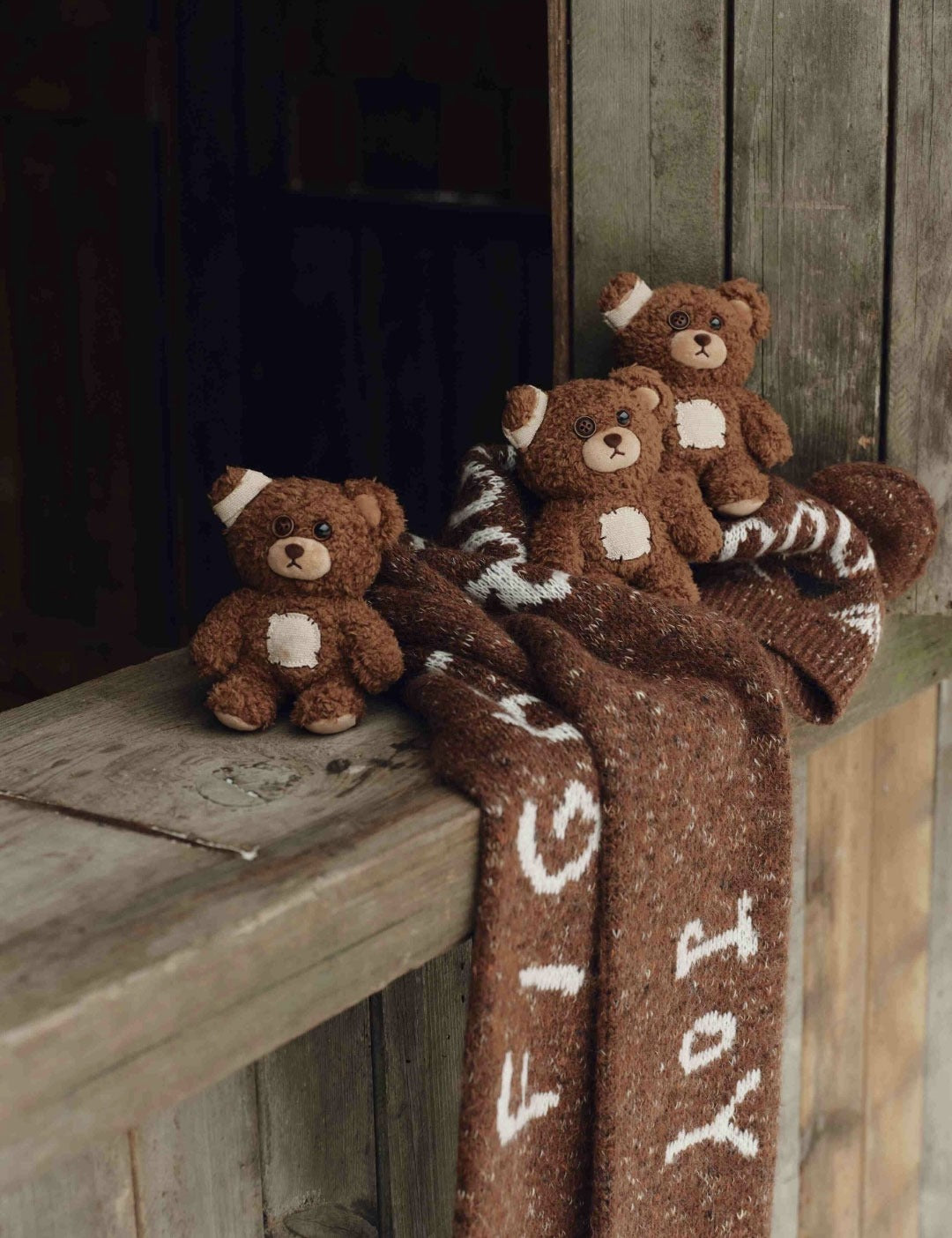 Hirono Ono Little Bear Plush Doll Trendy Play Ornament Doll Gift