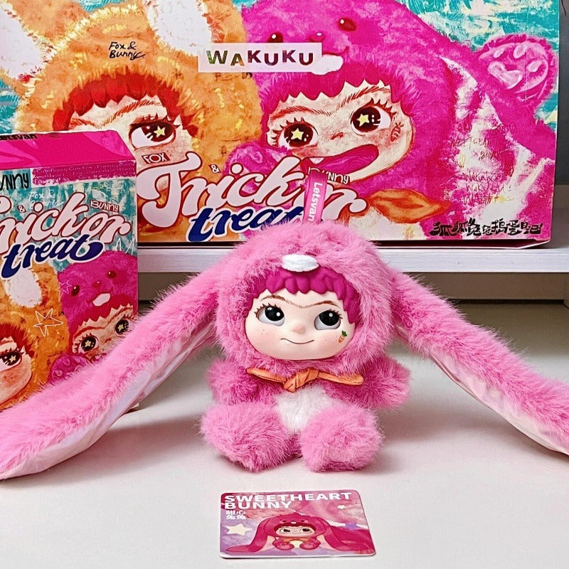 WAKUKU Fox Fox Rabbit Rabbit Mischievous Diary Plush