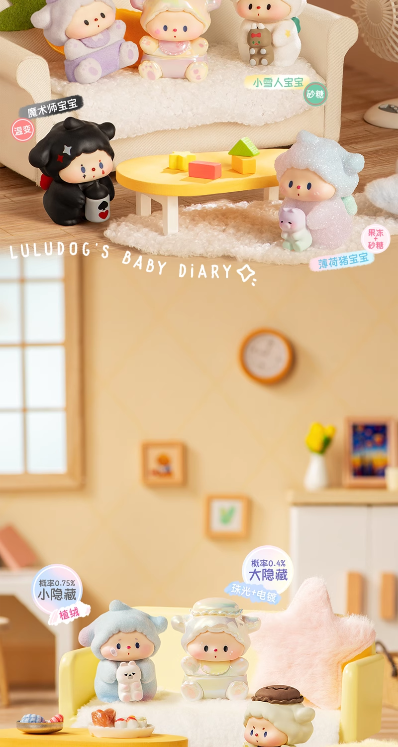 Lulu Dog 3.0 Baby Diary Third Generation Blind Box