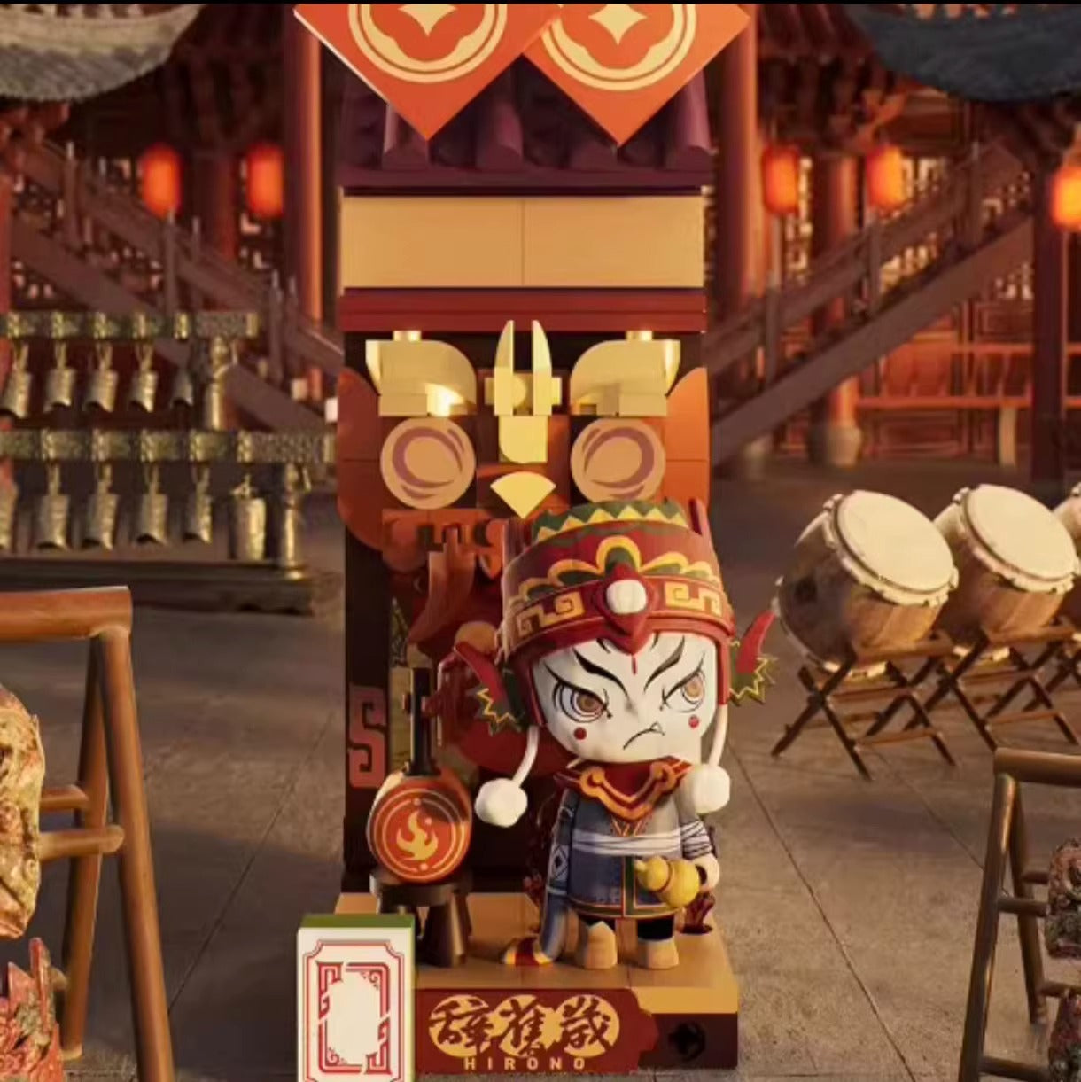 Golden Snake New Year Building Blocks