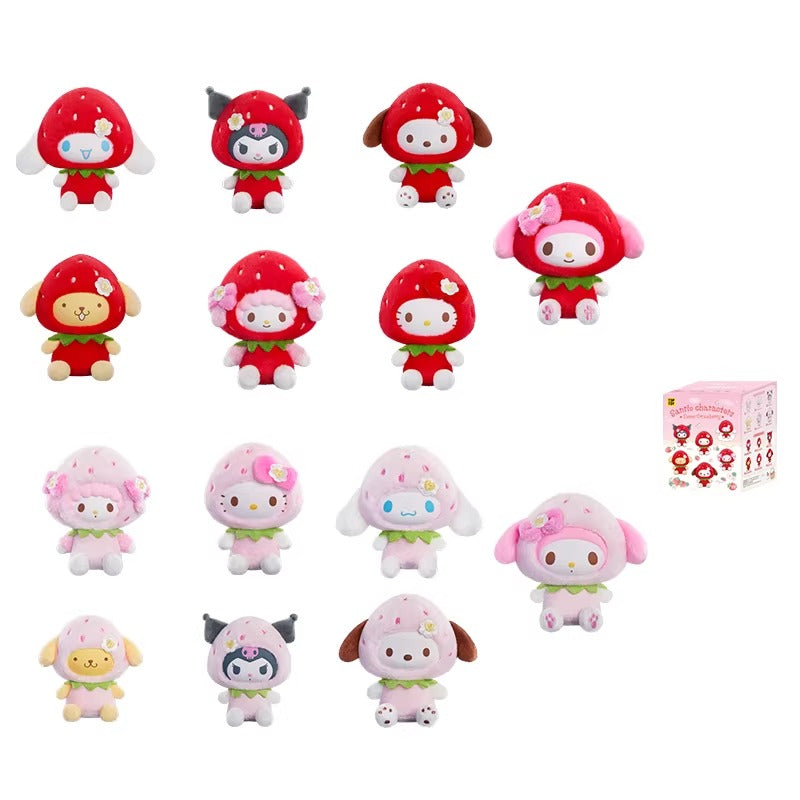 Sanrio Family Strawberry Sweet Series Plush Pendant Blind Box