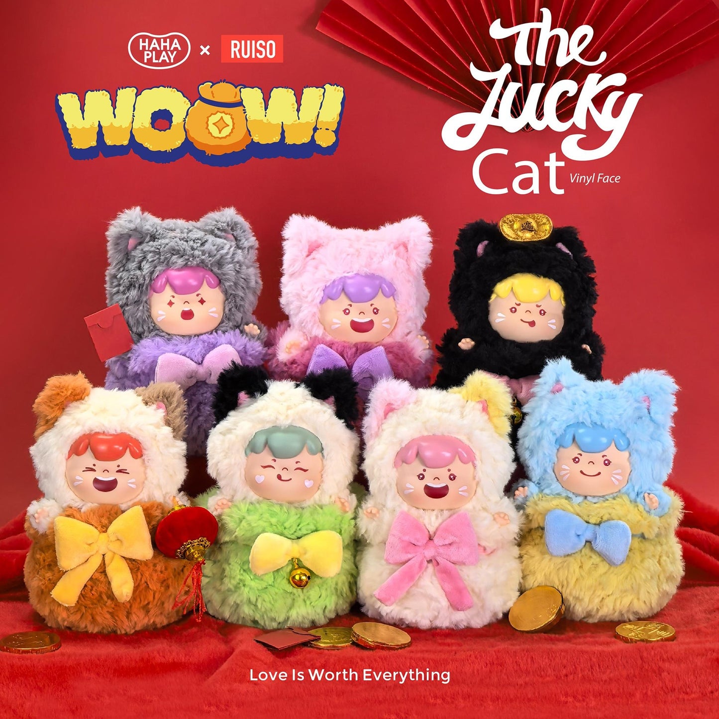 WOW Lucky Bag Transport Cat Series Vinyl Face Plush Trendy Play Blind Box