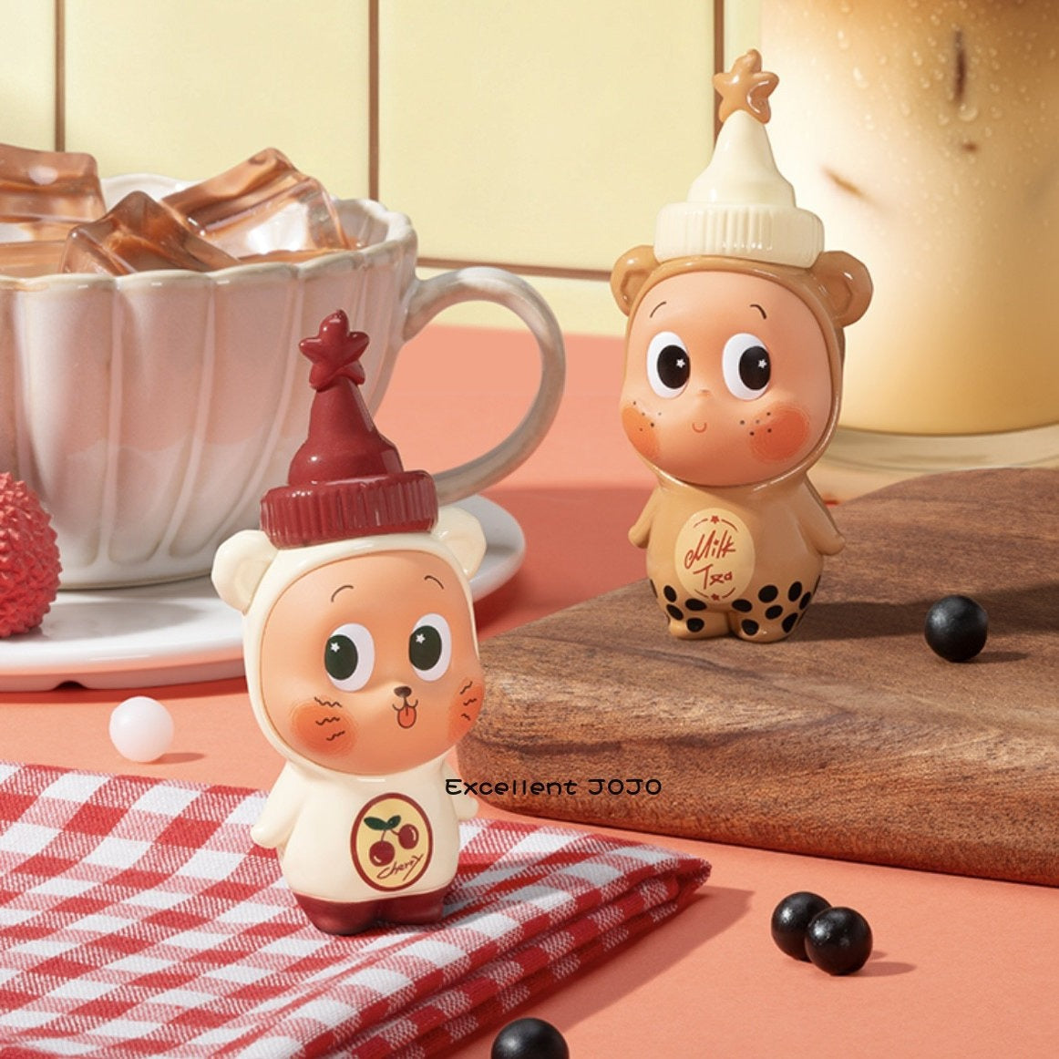 Twinkle Twinkle Starry Pearl Milk Tea&Cherry Iced Tea Handmade