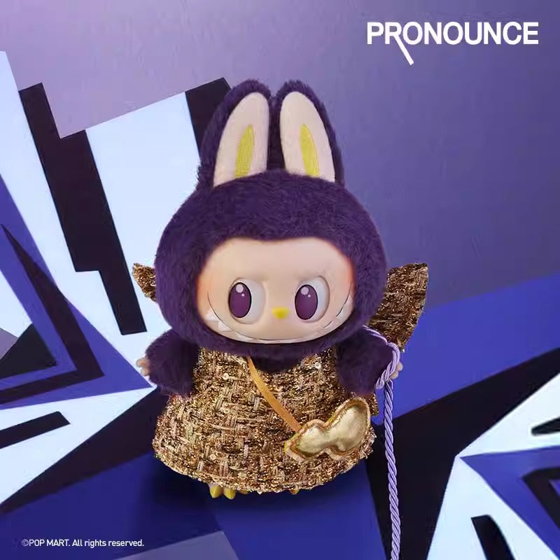 LABUBU Little Milan Fashion Week Limited Edition vinyl plush hanging Card Birthday gift