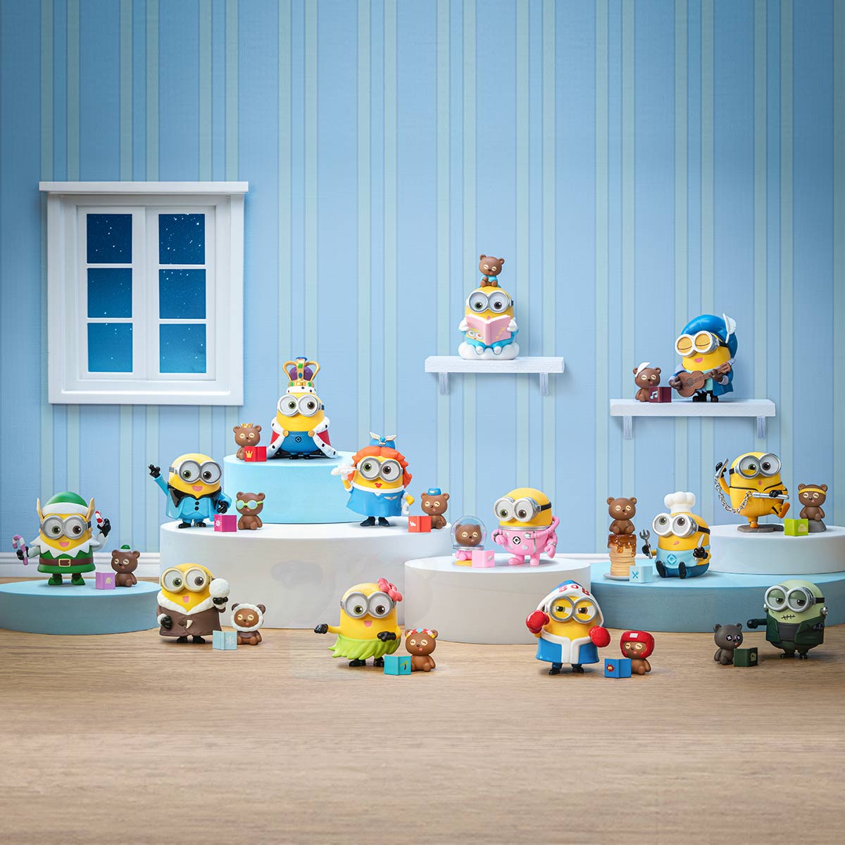 Minions Bedtime Stories by Bob and Tim Series Figures