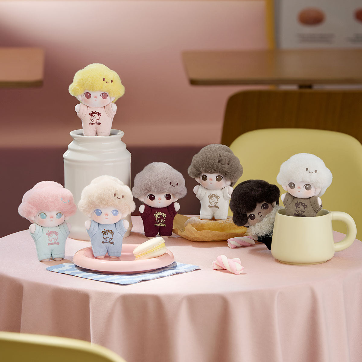 DIMOO Crush on Coffee Series-Soft-faced Plush Keychain Blind Box