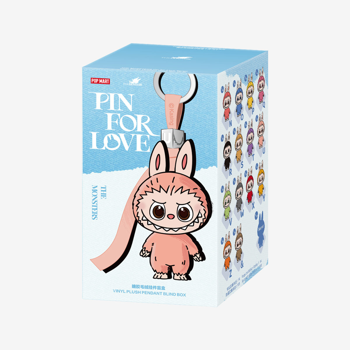 THE MONSTERS Pin for Love Series-Vinyl Plush Pendant Blind Box (N-Z) (A-M)