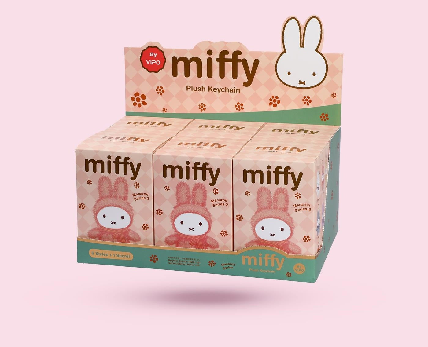Miffy Rabbit Macaron Second Generation Dopamine Standing Series Plush Blind Box