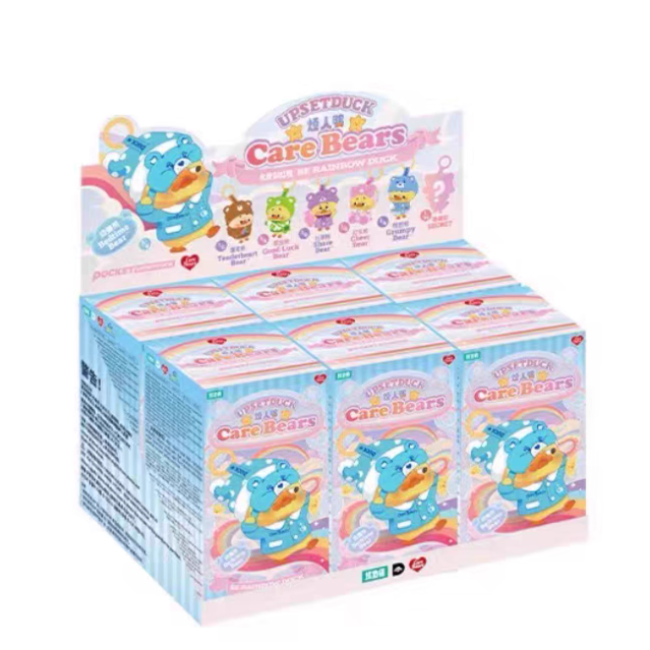 Upset Duck x Care Bear Be Rainbow Duck Series Plush Pendant