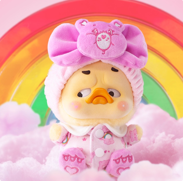 Upset Duck x Care Bear Be Rainbow Duck Series Plush Pendant