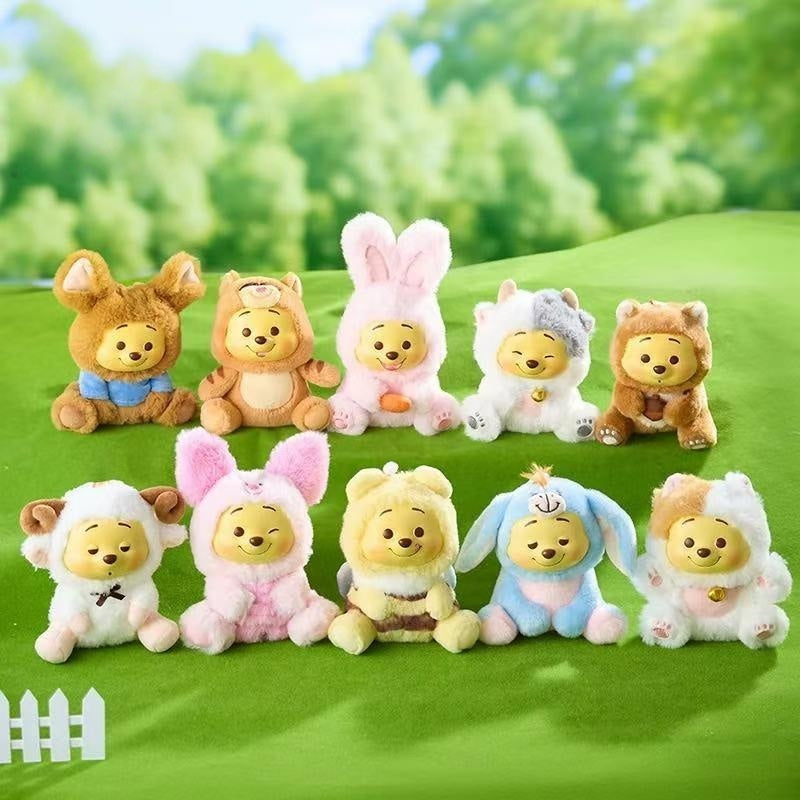 Winnie the Pooh Naughty Party Vinyl and Plush Keychain Blind Box
