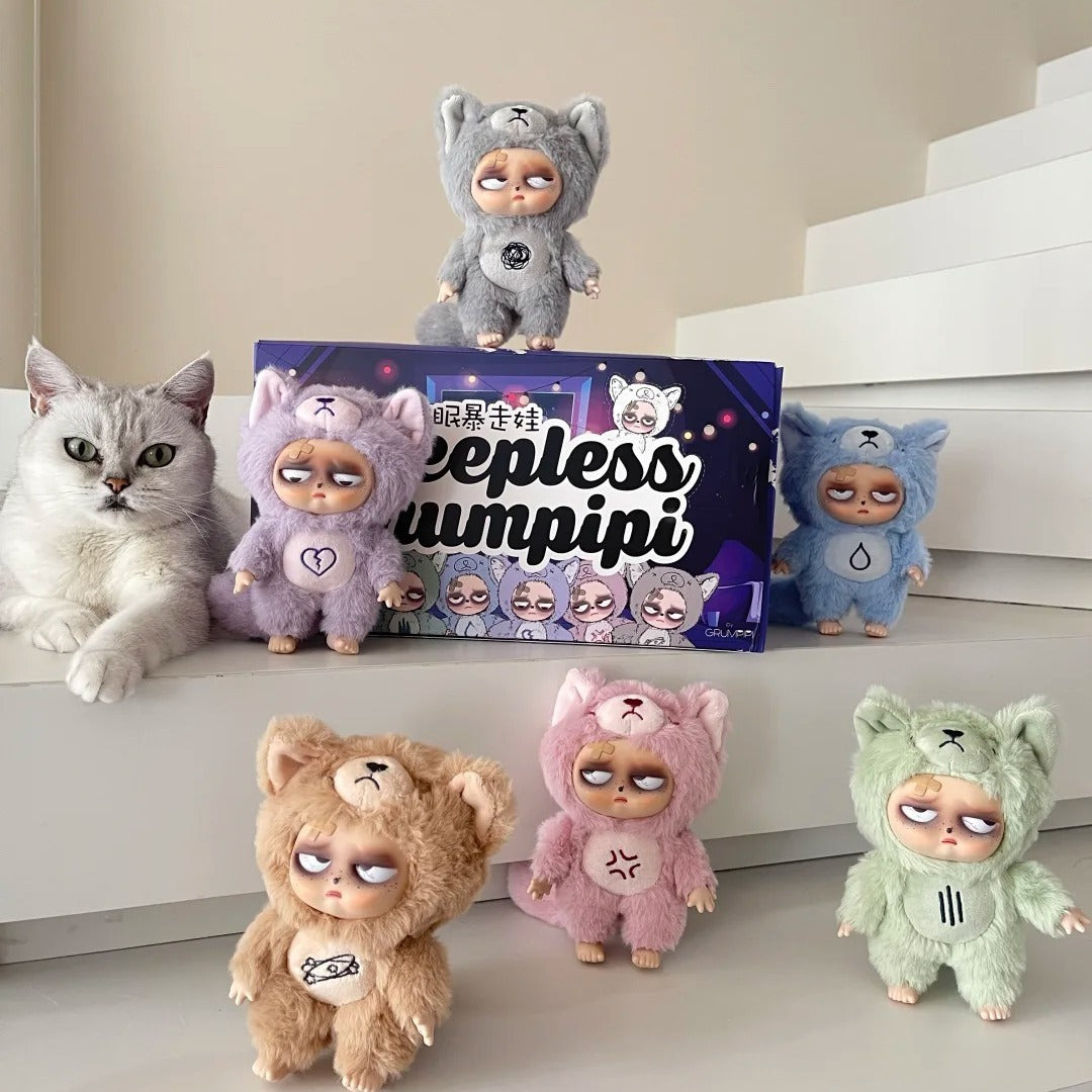 Sleepless Grumpi Insomnia Runaway Baby Vinyl Plush Blind Box Decoration