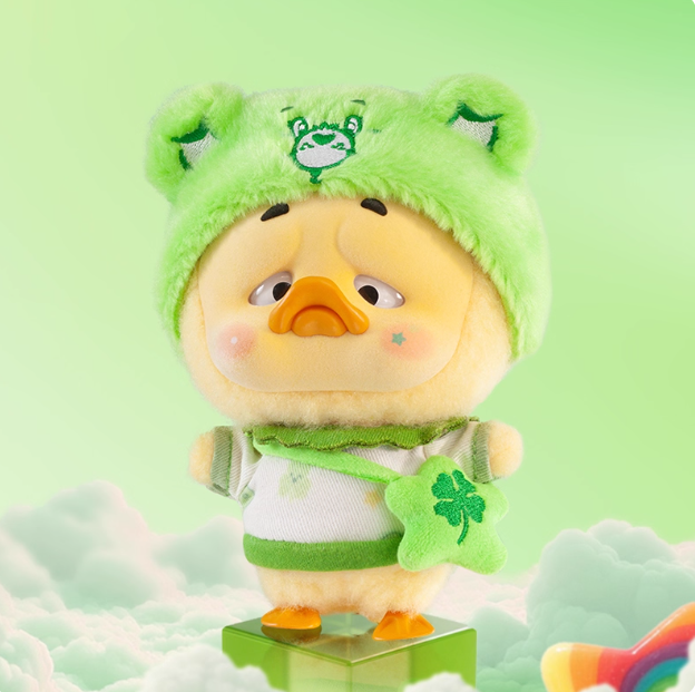 Upset Duck x Care Bear Be Rainbow Duck Series Plush Pendant