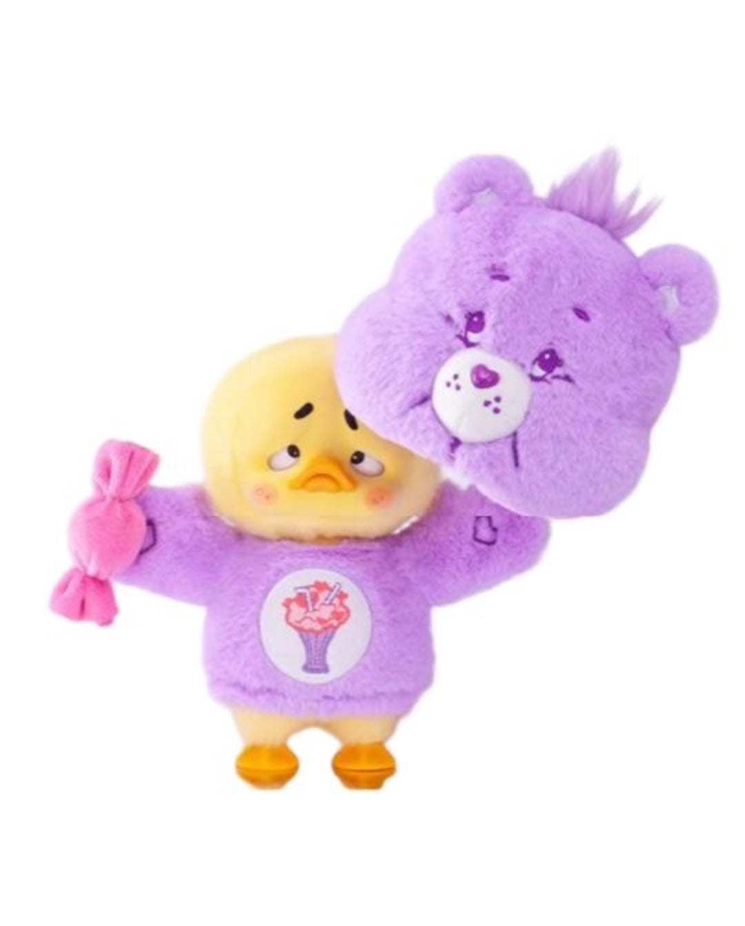 Upset Duck x Care Bear Be Rainbow Duck Series Plush Pendant