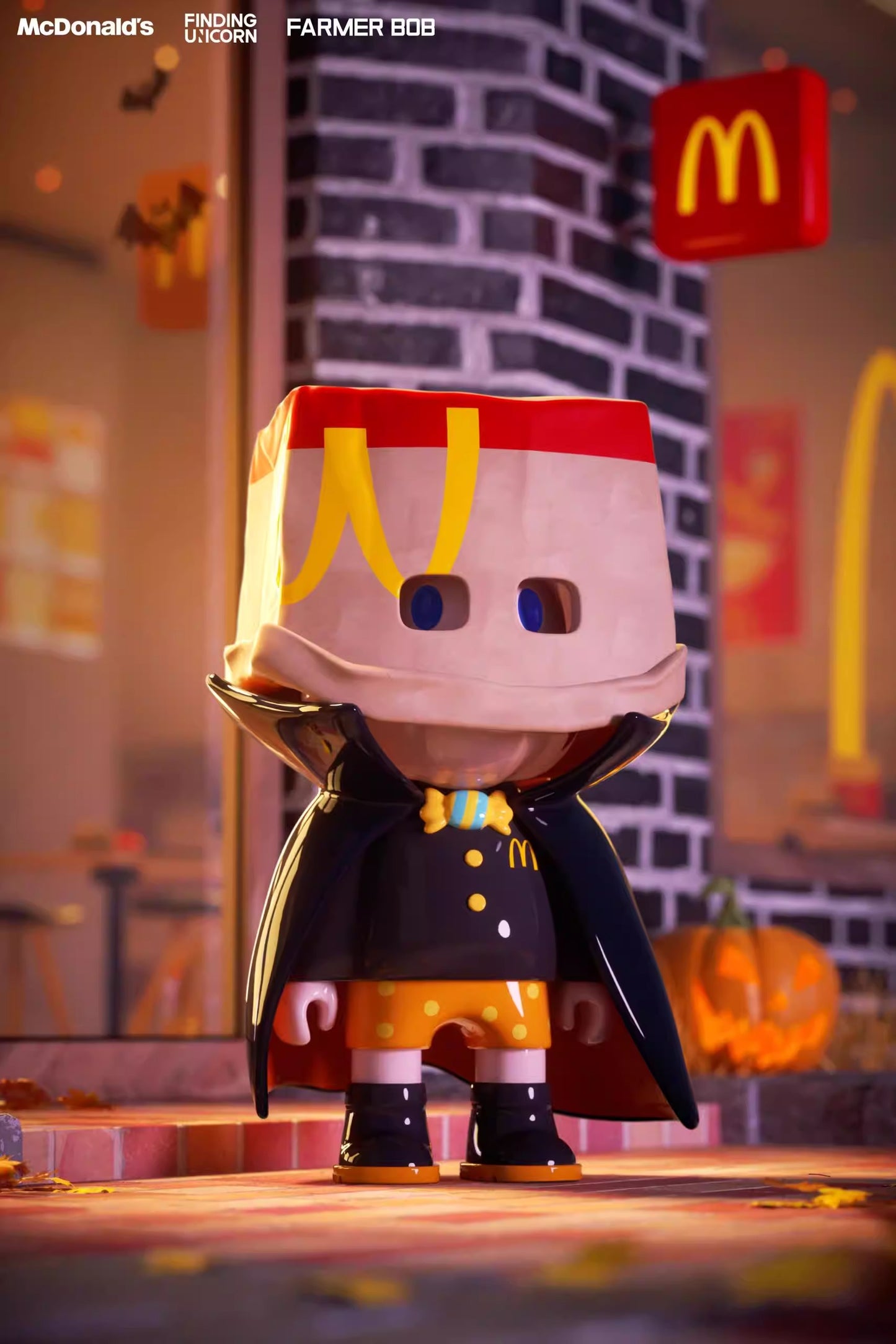 KFC &McDonald Farmer BOB Vinyl Plush Qiqi Beast