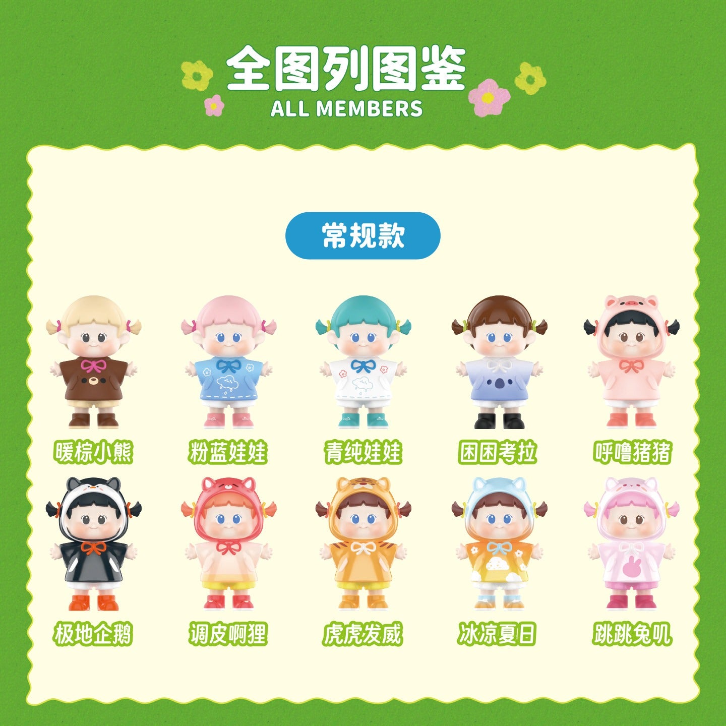 YUUNA Children's Raincoat Series Iconbox Handmade Blind Box