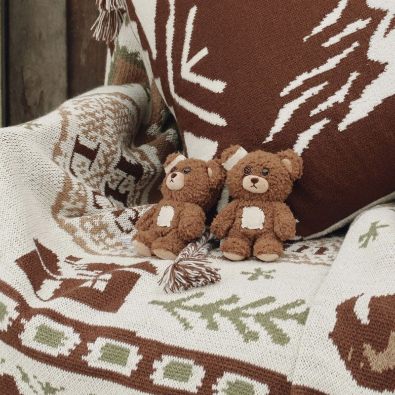 Hirono Ono Little Bear Plush Doll Trendy Play Ornament Doll Gift