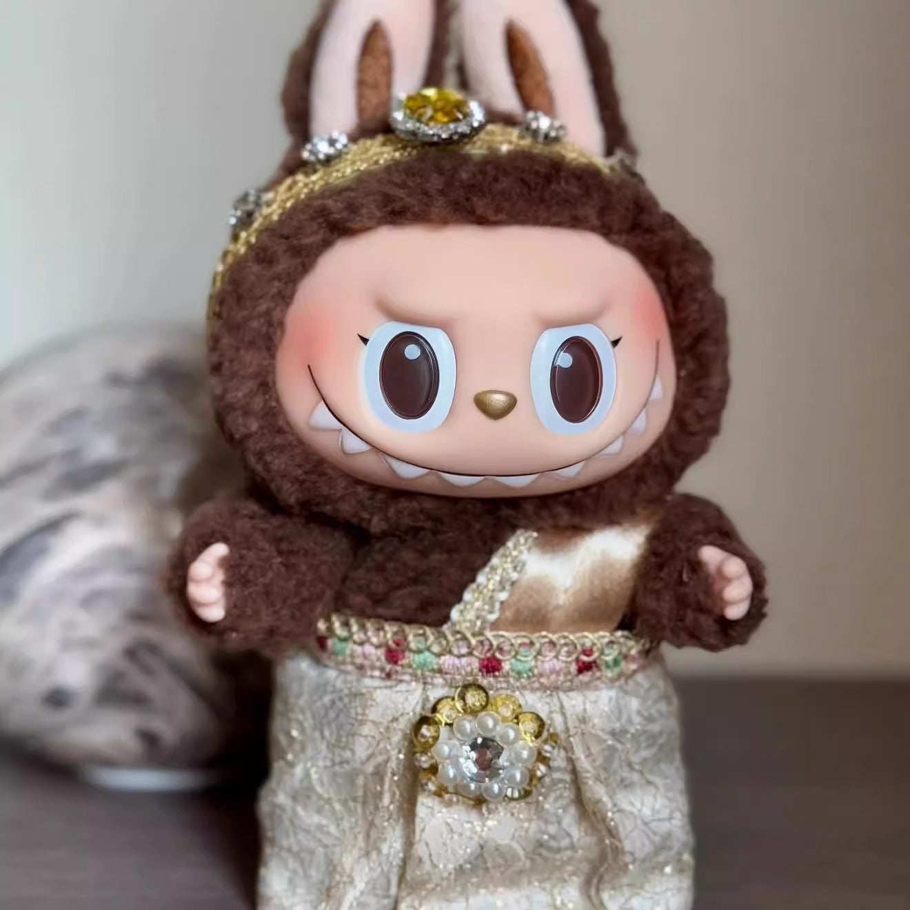 Thailand Limited Labubu Vinyl Plush Doll Bag Pendant
