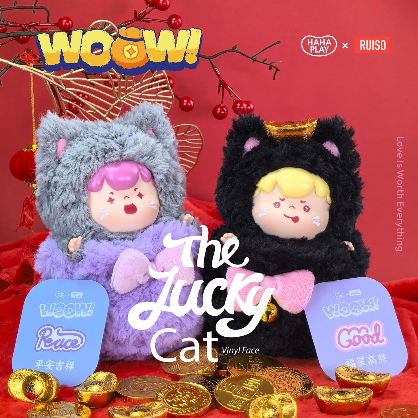 WOW Lucky Bag Transport Cat Series Vinyl Face Plush Trendy Play Blind Box