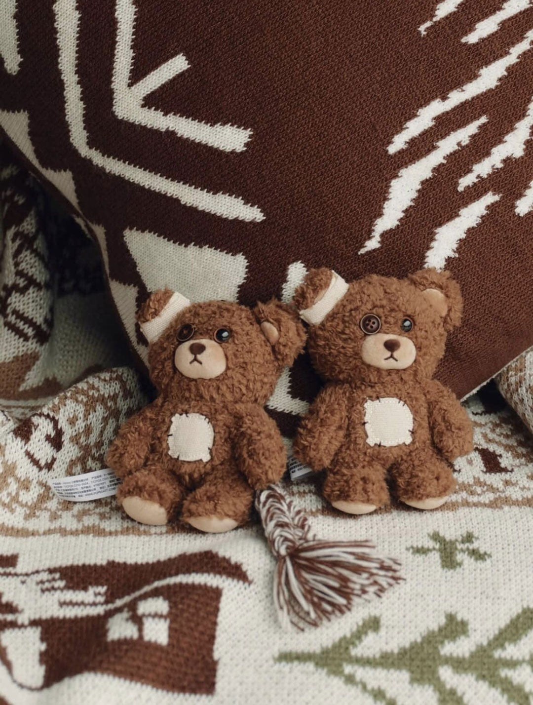 Hirono Ono Little Bear Plush Doll Trendy Play Ornament Doll Gift