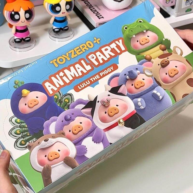 LuLu Pig Blind Box: Animal Party Flocked Figurines