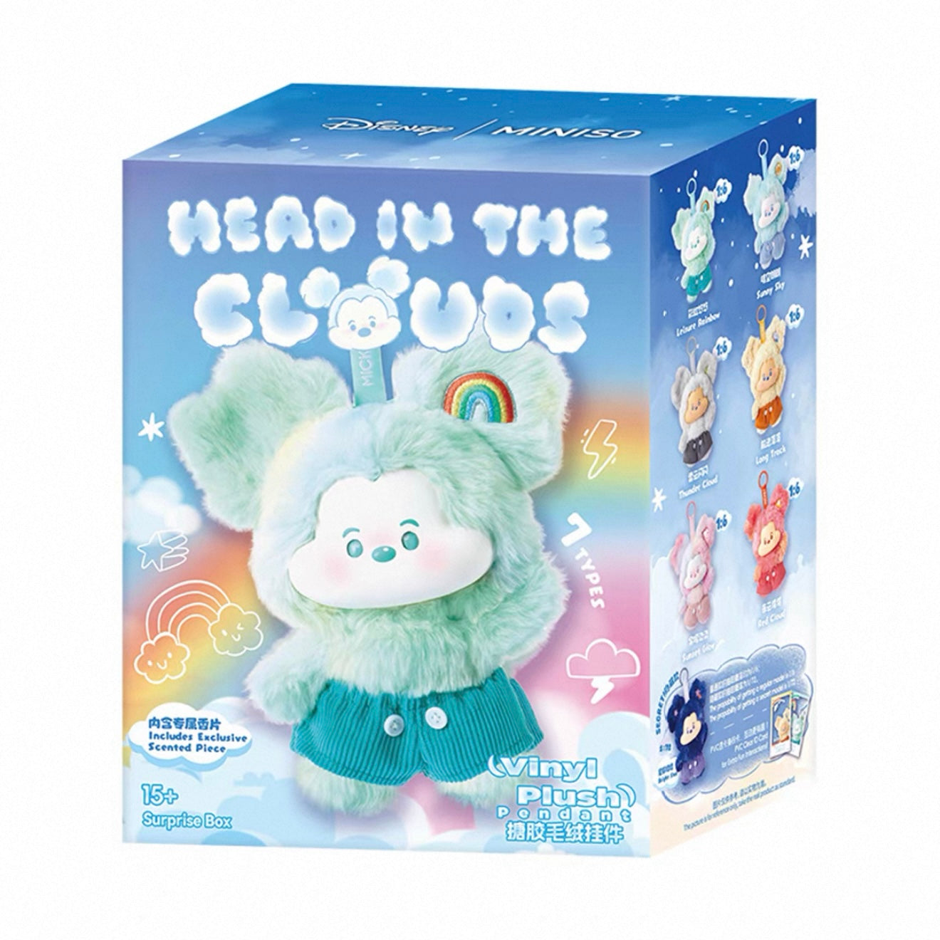 Disney Mickey Head In The Clouds Series - Vinyl Plush Pendant Blind Box