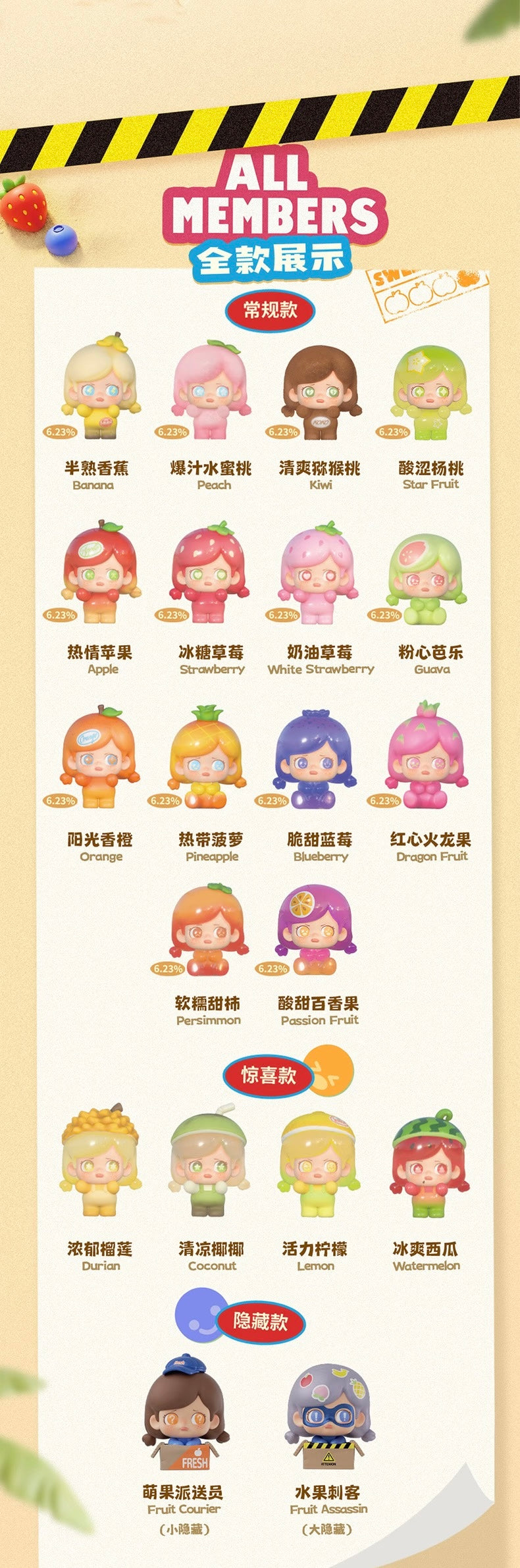KOKOSA Fruit Assassin Series Blind Box