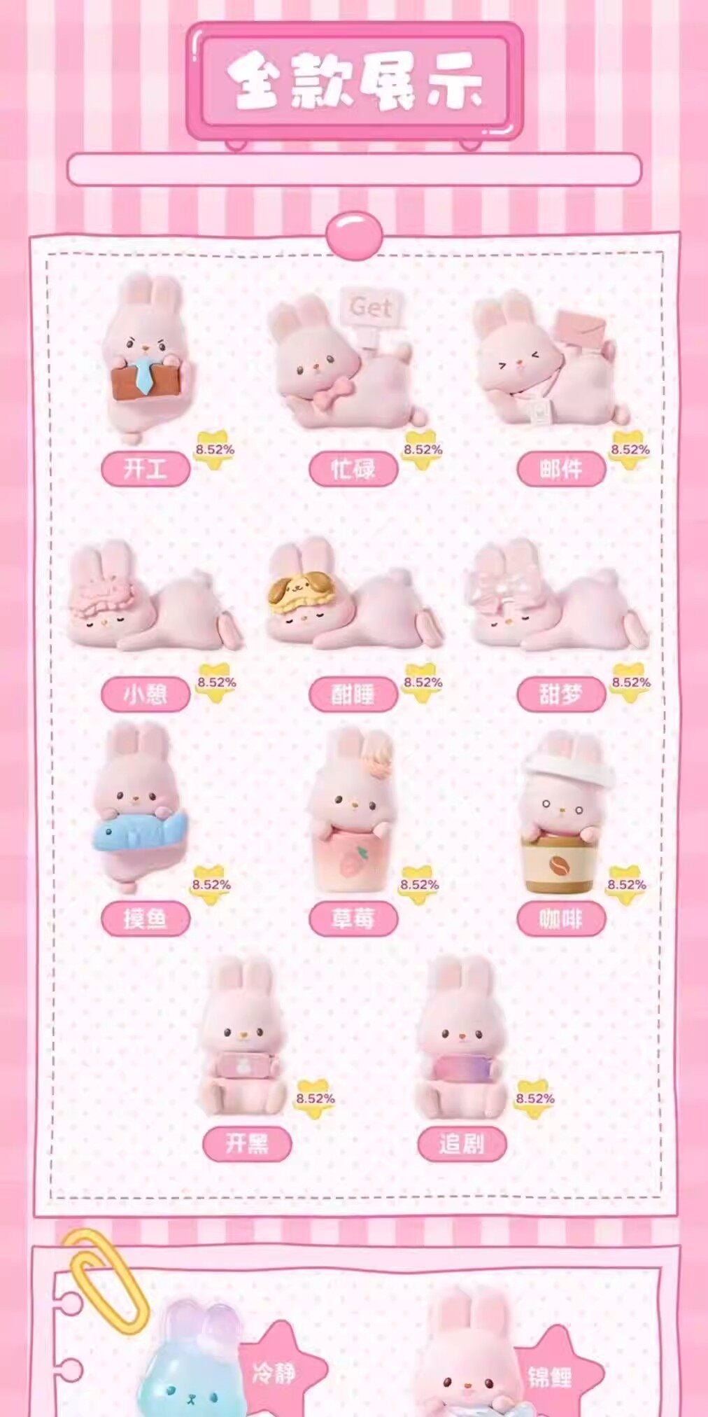 Momo Bunny: 24-Hour Daily Life Blind Box