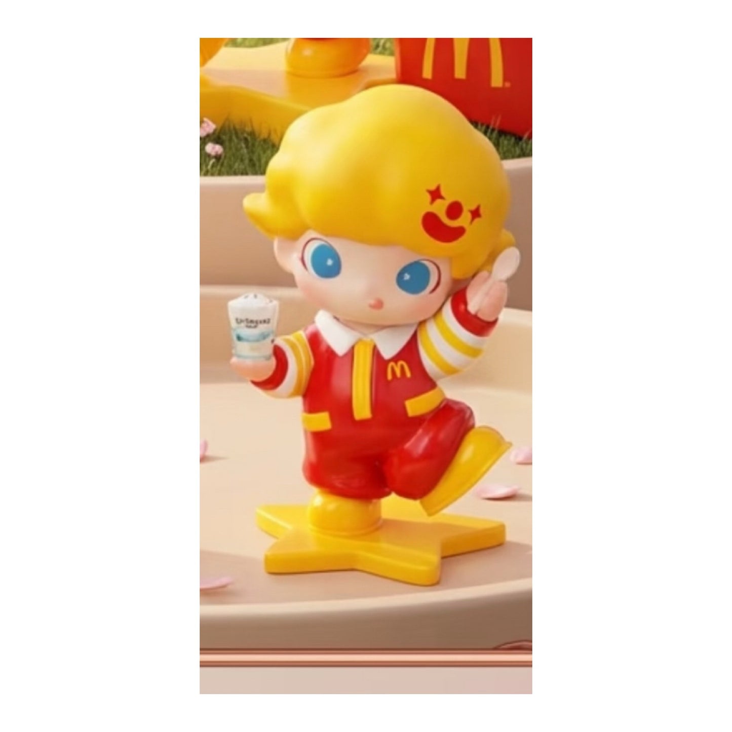 McDonald's collaboration with DIMOO McCafé McFlurry plush toy