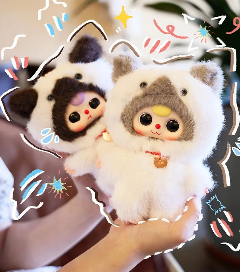 Babytree - A Cat and A Dog Plush Blind Box Trendy Play Pendant