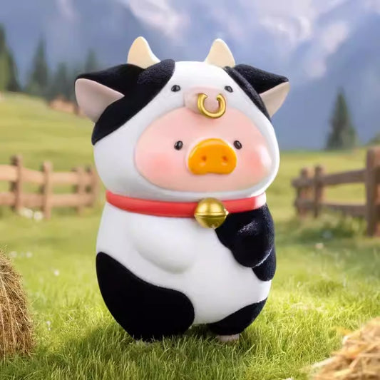 LuLu Pig Blind Box: Animal Party Flocked Figurines