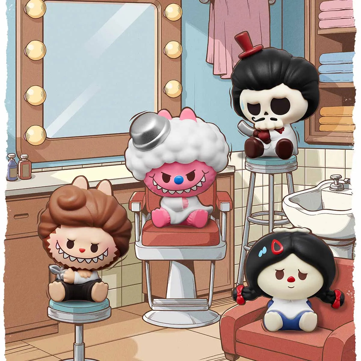 POP BEAN THE MONSTERS Hair Salon Series