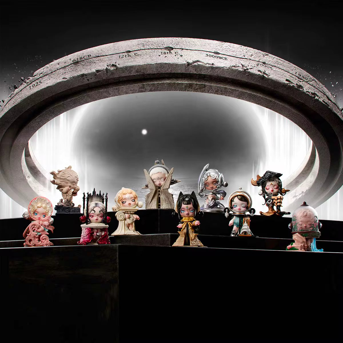 SKULLPANDA WHERE TIME DWELLS Series Figures