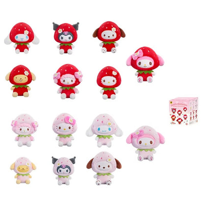 Sanrio Family Strawberry Sweet Series Plush Pendant Blind Box