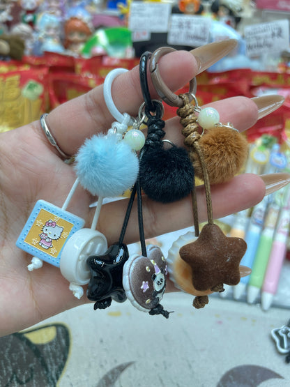 DIY key chain bag charm choose color in the live stream