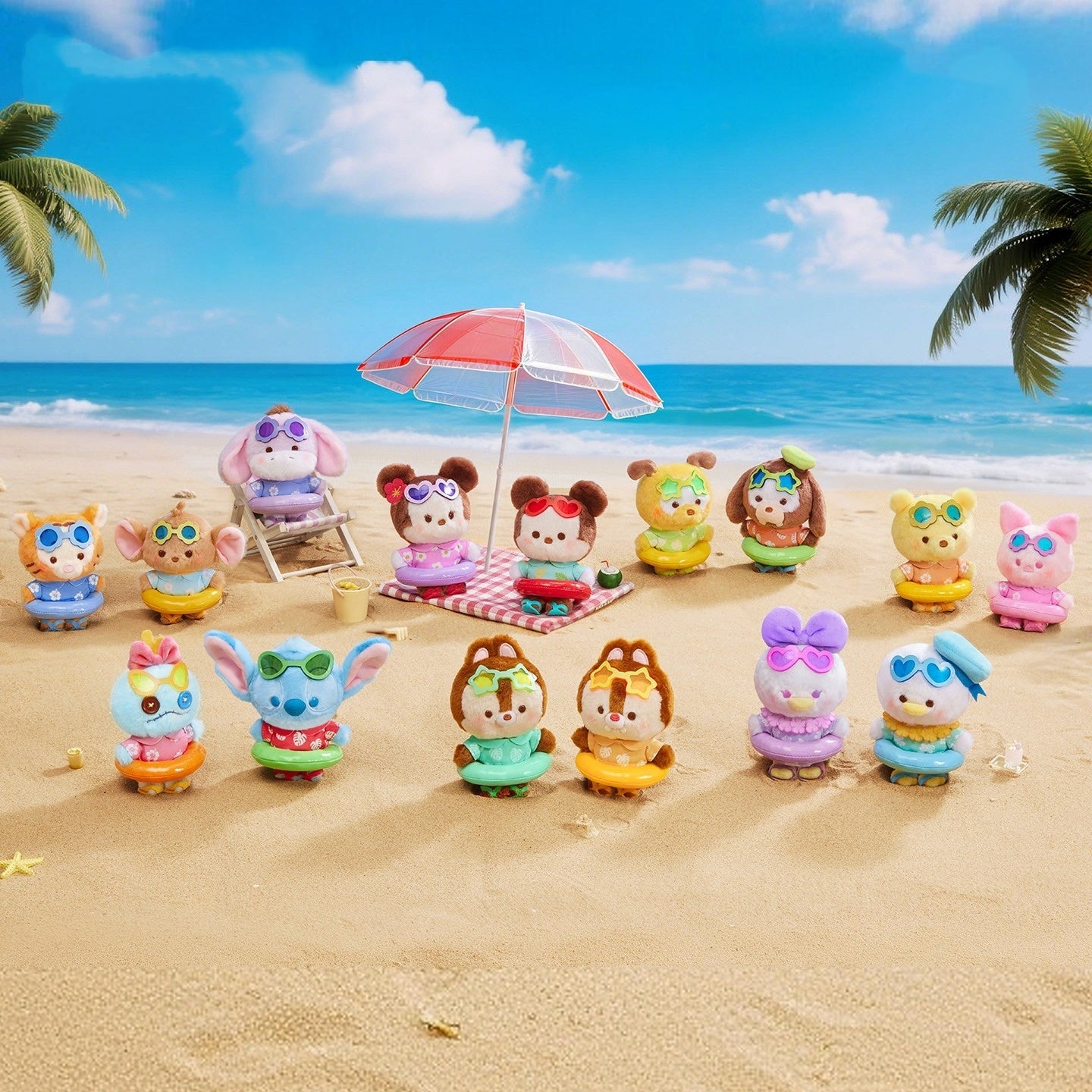 Disney Series Summer Swimming Circle Plush Series
