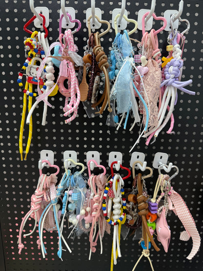 DIY key chain bag charm choose color in the live stream