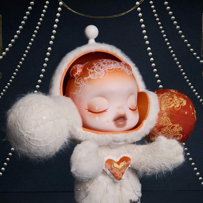 MEGA α SKULLPANDA 400% White Moon