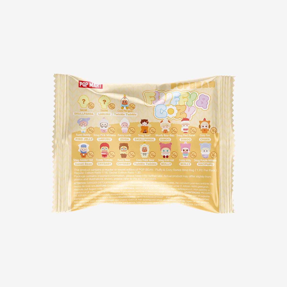 POP BEAN Fluffy & Cozy Series Blind Bag (1 PC Per Pack)