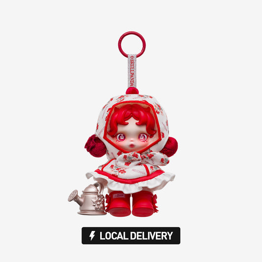 SKULLPANDA Amid Flowers Plush Doll Pendant