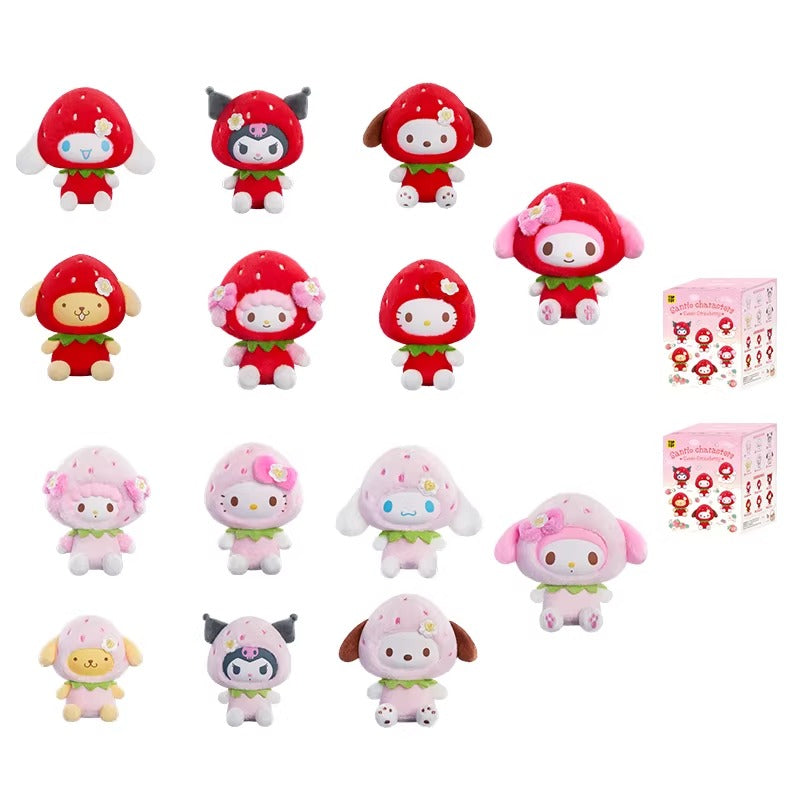 Sanrio Family Strawberry Sweet Series Plush Pendant Blind Box