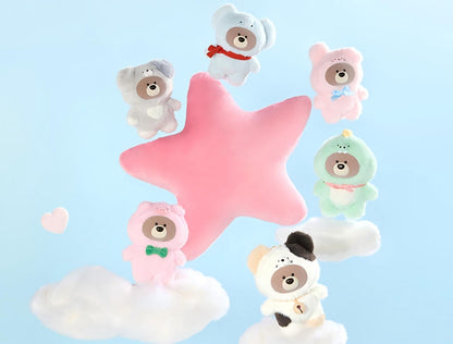 Miniso Gifford Bear Series Animal Cross dressing Vinyl Plush Hanging Decoration Blind Box