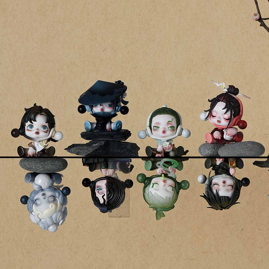 SKULLPANDA Front Ink Plum Series Ornaments