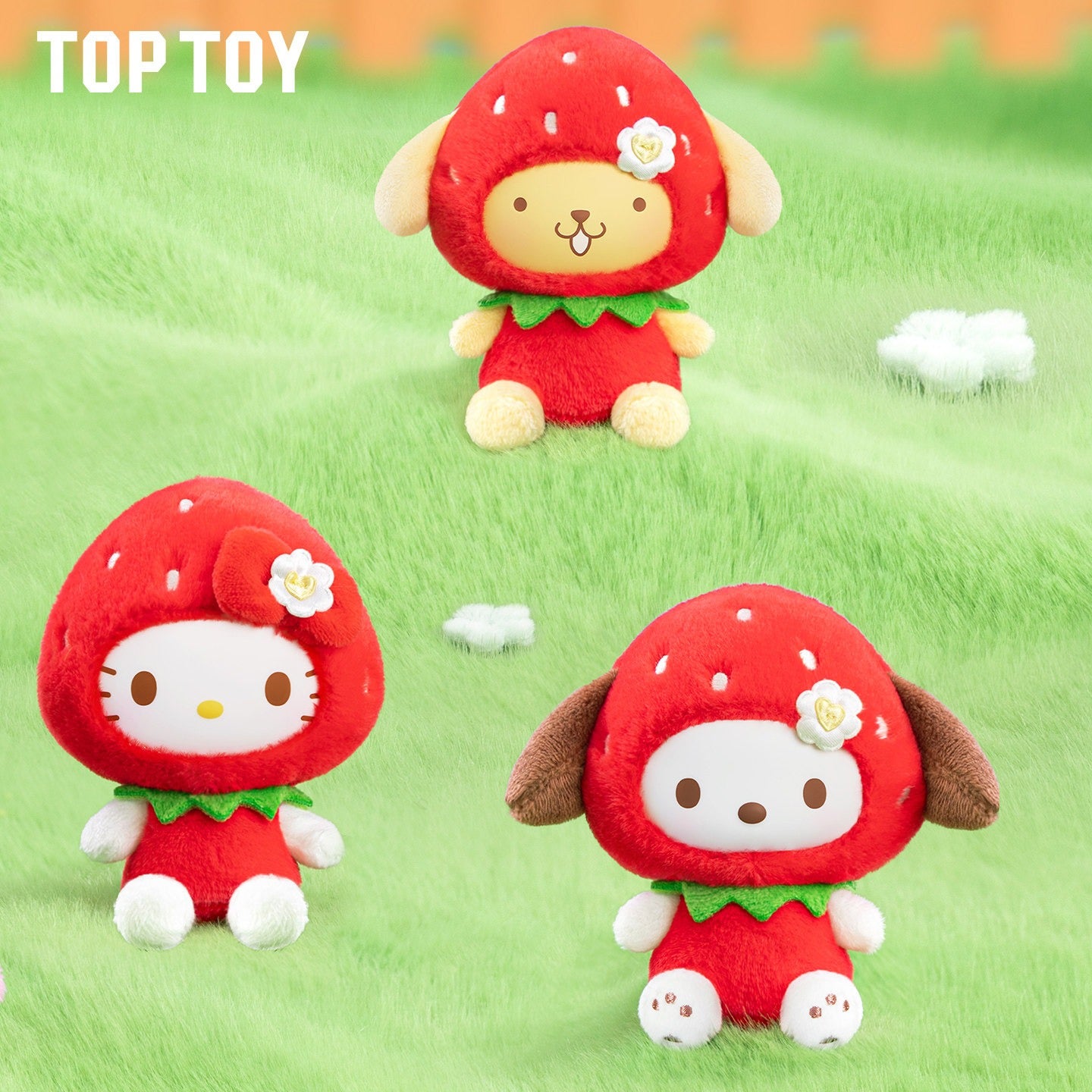 Sanrio Family Strawberry Sweet Series Plush Pendant Blind Box