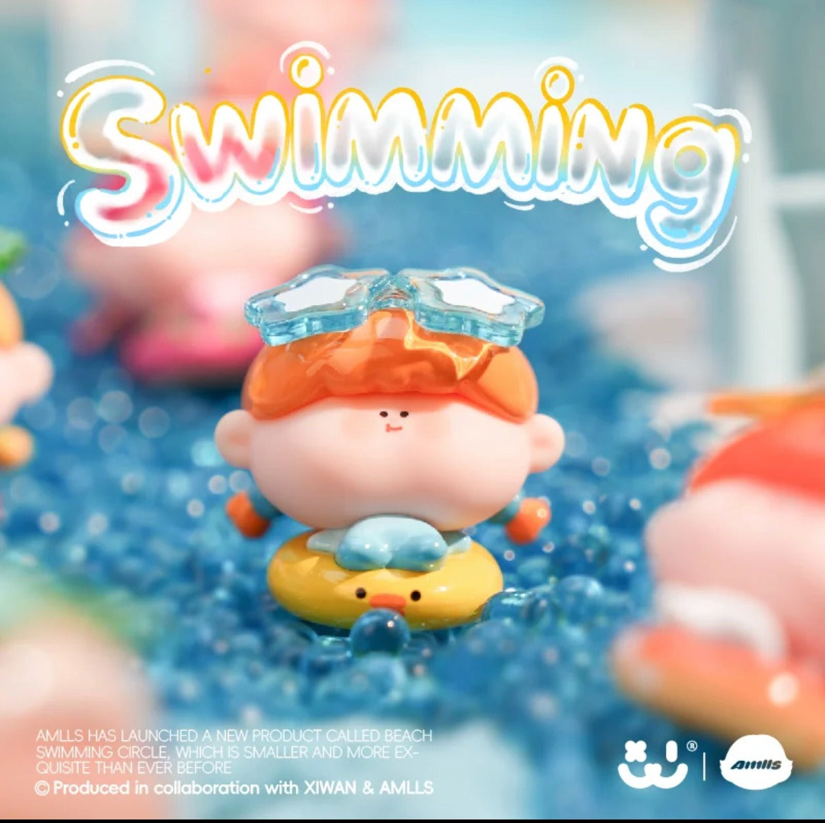 Amaryllis Beach Swimming Circle Series Cute Nut Doll