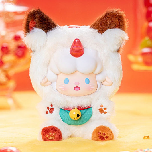 TOPTOY Roll Sheep Meow Candy House Series Vinyl Plush Doll New Year Gift Blind Box Handmade Ornament