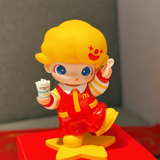 McDonald's collaboration with DIMOO McCafé McFlurry plush toy