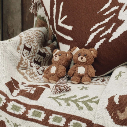 Hirono Ono Little Bear Plush Doll Trendy Play Ornament Doll Gift
